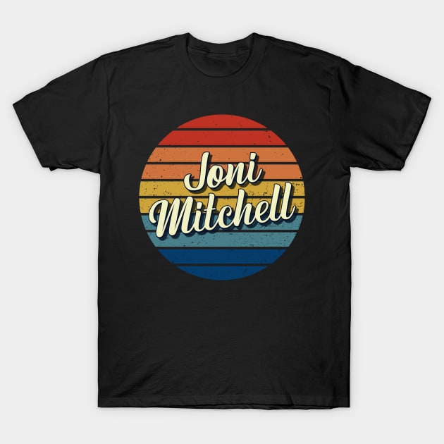 Joni Vintage Retro Circle T-Shirt by DorothyMayerz Base